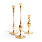 E.R. Butler Biedermeier Candlesticks Gold