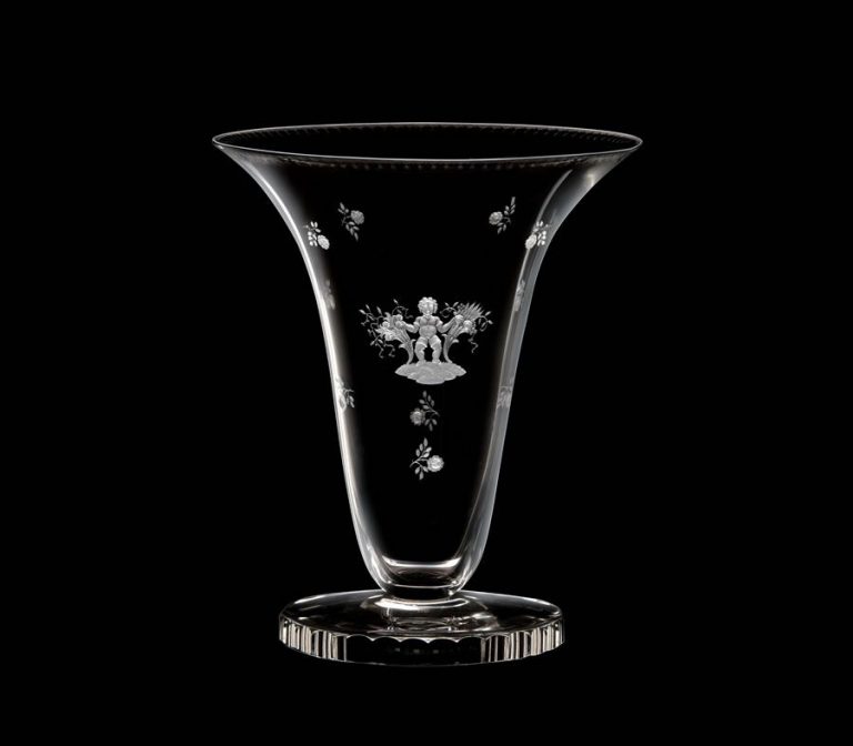 Lobmeyr Hoffman Bell Shaped Crystal Vase