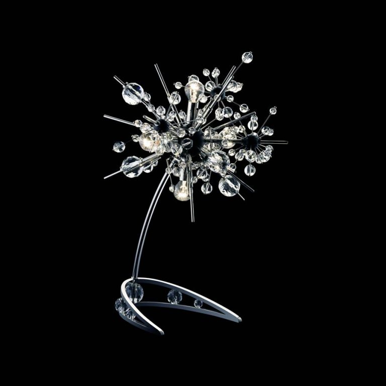 Lobmeyr Starburst Table Lamp Black background