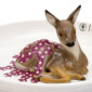 Nymphenburg Bowl with Fawn Close Up