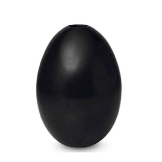 Nymphenburg Egg Vase Black Matte Large