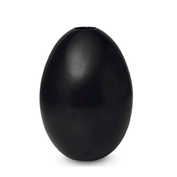 Nymphenburg Egg Vase Black Matte Large Nymphenburg Egg Vase Black Matte Large