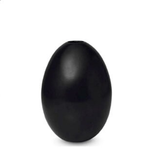 Nymphenburg Egg Vase Black Matte Small