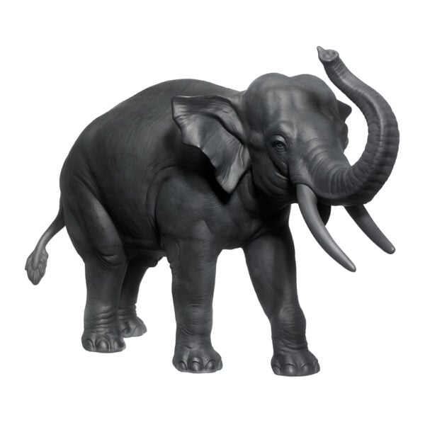 Nymphenburg Elephant Black Bisque