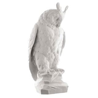 Nymphenburg Great Horned Owl White Bisque
