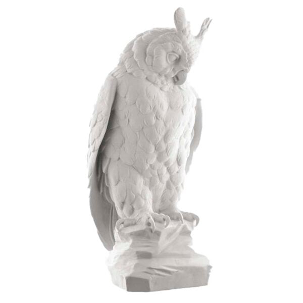 Nymphenburg Great Horned Owl White Bisque