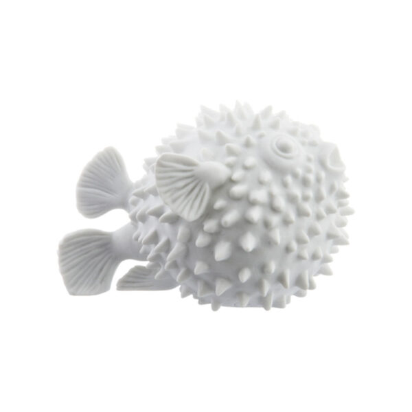 Nymphenburg Hedgehog Fish White Bisque