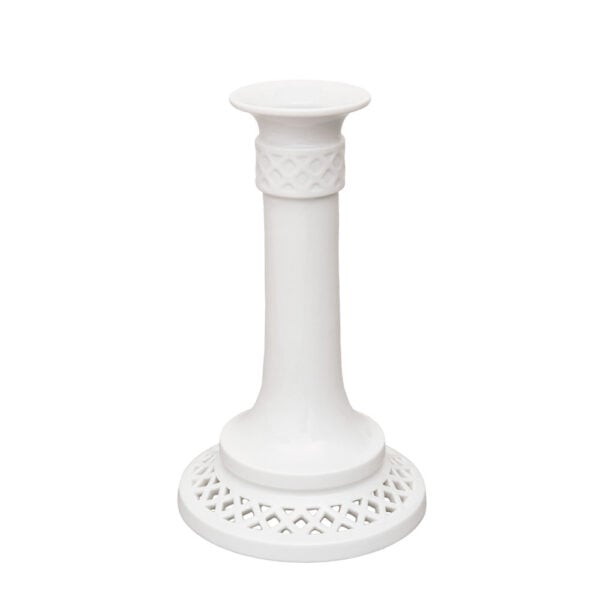 Nymphenburg-Lattice-Candlestick-Detail-View Nymphenburg Lattice Candlestick Detail view