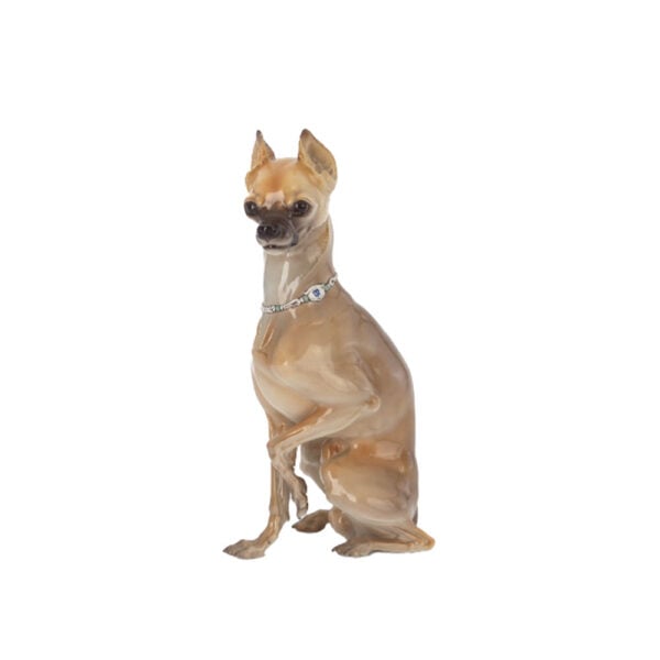 Nymphenburg Pinscher Dog Painted