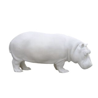 Nymphenburg Porcelain Hippopotamus White Bisque
