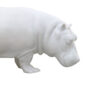 Nymphenburg Porcelain Hippopotamus White Bisque Close Up