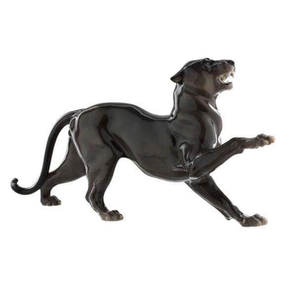 Nymphenburg Porcelain Striding Panther Painted