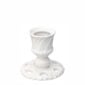Nymphenburg Rococo Candlestick With Candle Detail View