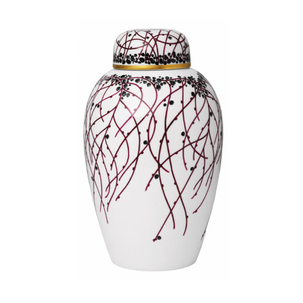 Nymphenburg Violet and Green Ginger Jar Nymphenburg Violet and Green Ginger Jar