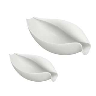Nymphenburg Volute Bowl White Large & Small