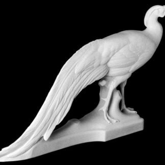 Nymphenburg Porcelain Silver Pheasant in White bisque Nymphenburg Porcelain Silver Pheasant in White bisque
