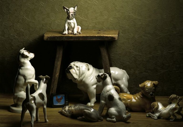 Nymphenburg dog figurines