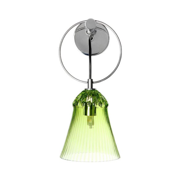 Saint-Louis Crystal Apollo One-Light Sconce Chartreuse