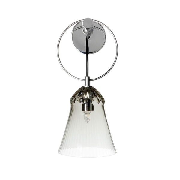 Saint-Louis Crystal Apollo One-Light Sconce Flannel Grey