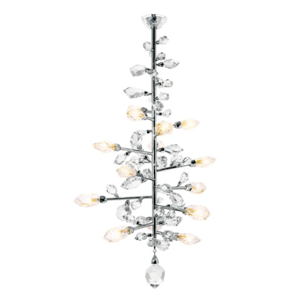 Saint-Louis Crystal Excess 15-Light Chandelier Lit Saint-Louis Crystal Excess 15-Light Chandelier Lit