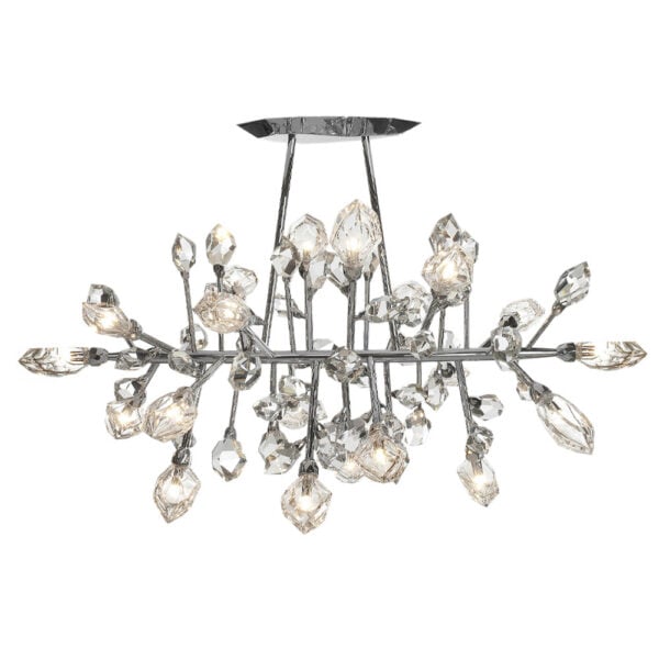 Saint-Louis Crystal Excess 20-Light Horizontal Chandelier Saint-Louis Crystal Excess 20-Light Horizontal Chandelier