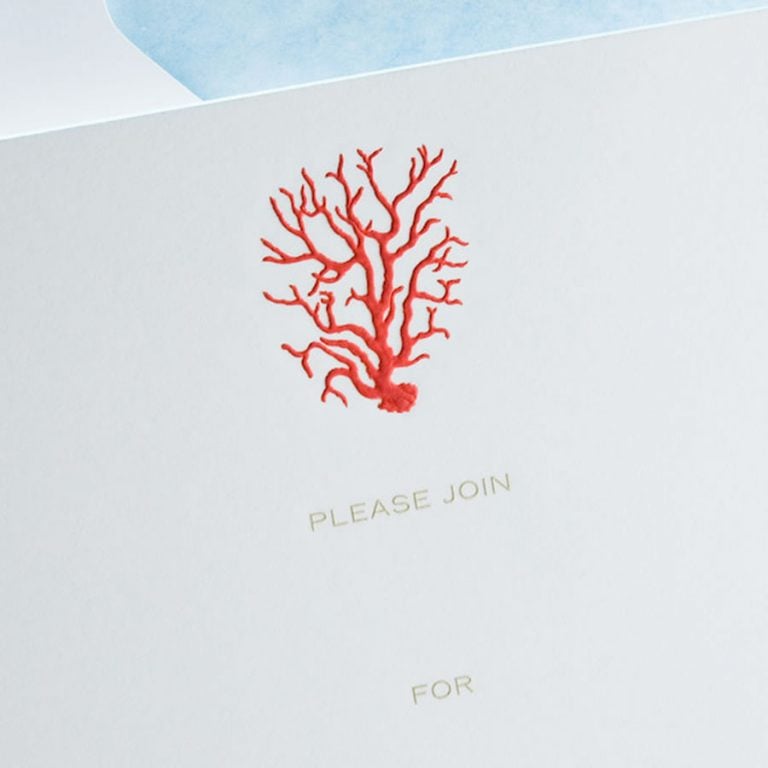 The Printery Coral Fill-In Invitations The Printery Coral Fill-In Invitations