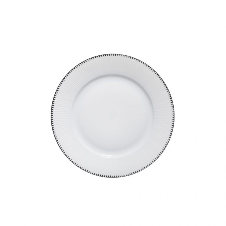 Nymphenburg Adonis Bread Plate with Black Rim
