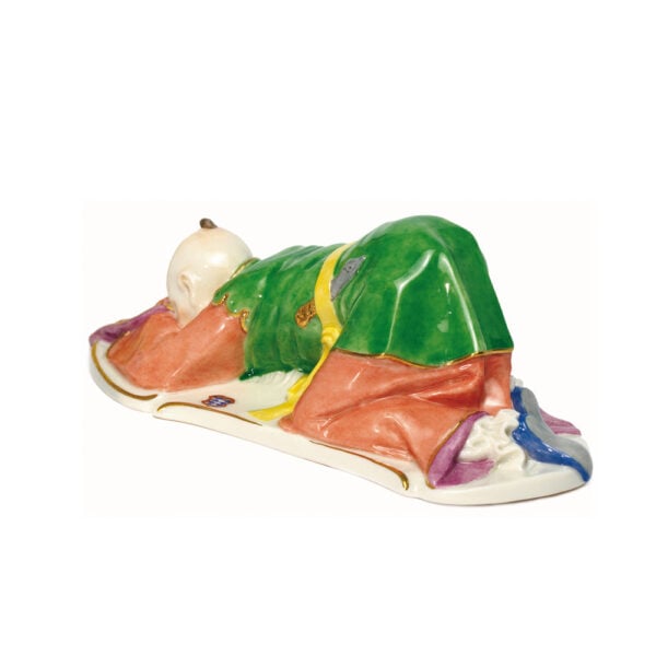 Nymphenburg Porcelain Chinese Cowtow Figure Nymphenburg Porcelain Chinese Cowtow Figure
