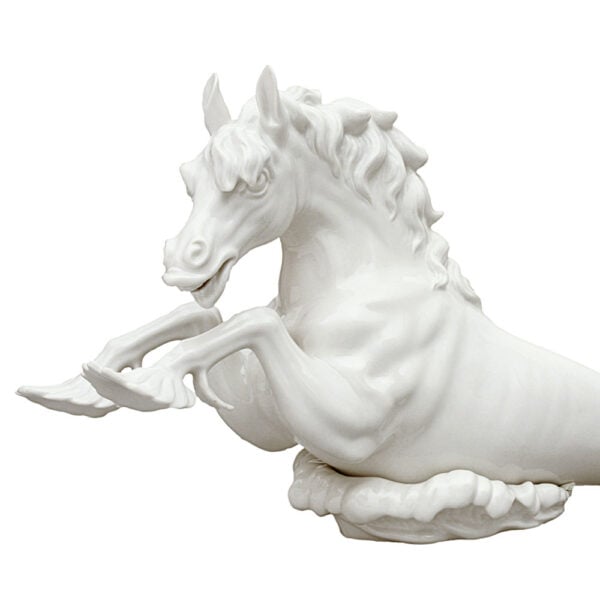 Nymphenburg Porcelain Neptune’s Horse With Wave No. 2043a Close Up Nymphenburg Porcelain Neptune’s Horse With Wave No. 2043a Close Up