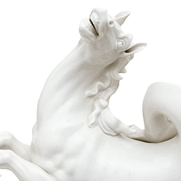 Nymphenburg Porcelain Neptune's Horse with Wave No. 2040a Close Up Nymphenburg Porcelain Neptune's Horse with Wave No. 2040a Close Up