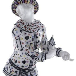 Nymphenburg Pierrot Figurine Commedia dell'Arte Couture Edition Close up