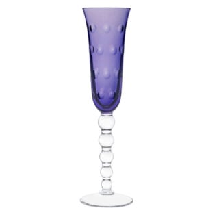 Saint-Louis Bubbles Purple Champagne Flute