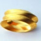 Sterling Silver Gold Plated Set of 4-0
