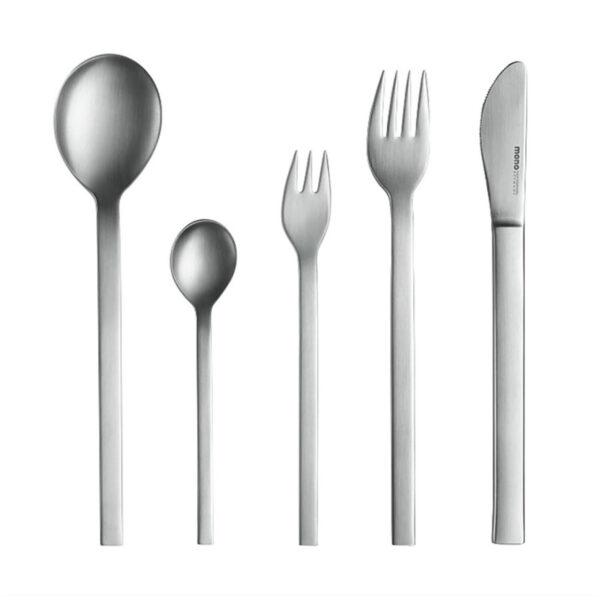 Mono-A Five-Piece Place Setting Stainless Steel with Knife 03
