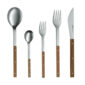 Mono-T Teak Five-Piece Place Setting Stainless Steel