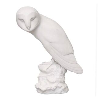 Nymphenburg Barn Owl White Bisque