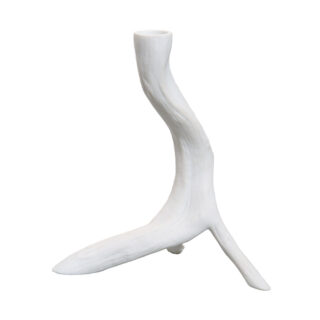 Nymphenburg Branch Candlestick White Bisque Small Detail View Nymphenburg Branch Candlestick White Bisque Small Detail View