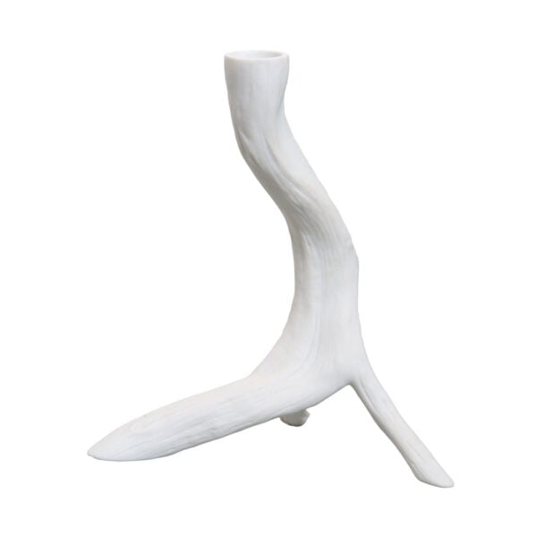 Nymphenburg Branch Candlestick White Bisque Small Detail View Nymphenburg Branch Candlestick White Bisque Small Detail View