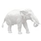 Nymphenburg Elephant Figurine - Ivory Glazed Trunk Down