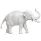 Nymphenburg Elephant Figurine - Ivory Glazed Trunk Up
