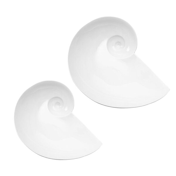 Nymphenburg Moon Snail Bowls White Nymphenburg Moon Snail Bowls White