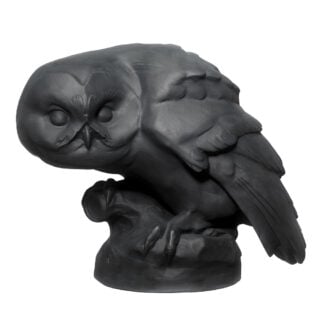 Nymphenburg Owl in Black Bisque