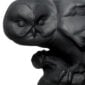 Nymphenburg Owl in Black Bisque Close Up