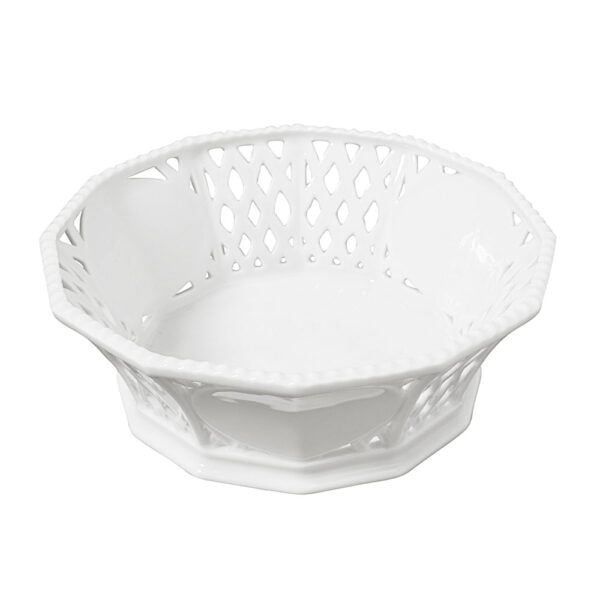 Nymphenburg Pearl Pierced Round Basket Nymphenburg Pearl Pierced Round Basket