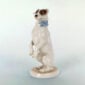 Nymphenburg Porcelain Fox Terrier Close Up On Backdrop