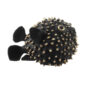 Nymphenburg Porcelain Hedgehog Fish Black Bisque with Gold Accents