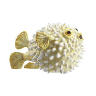 Nymphenburg Porcelain Hedgehog Fish Yellow