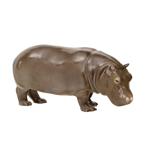 Nymphenburg Porcelain Hippopotamus Painted