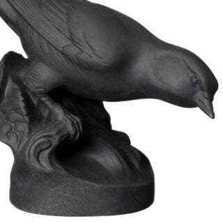 Nymphenburg Porcelain Linnet Bird in Black Bisque Nymphenburg Porcelain Linnet Bird in Black Bisque