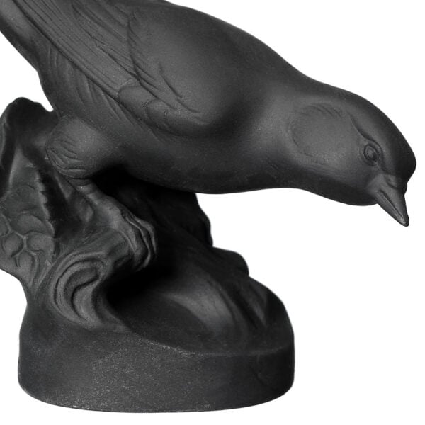 Nymphenburg Porcelain Linnet Bird in Black Bisque